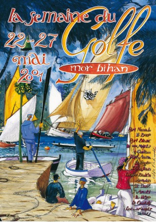 Affiche Semaine du Golfe 2001 par Gildas Flahault