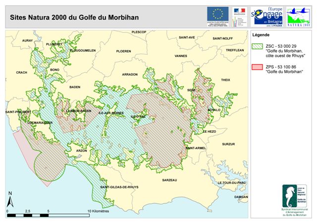 Sites Natura 2000 Golfe du Morbihan